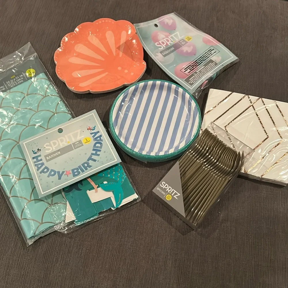 Mermaid Themed Birthday Party Decor Bundle